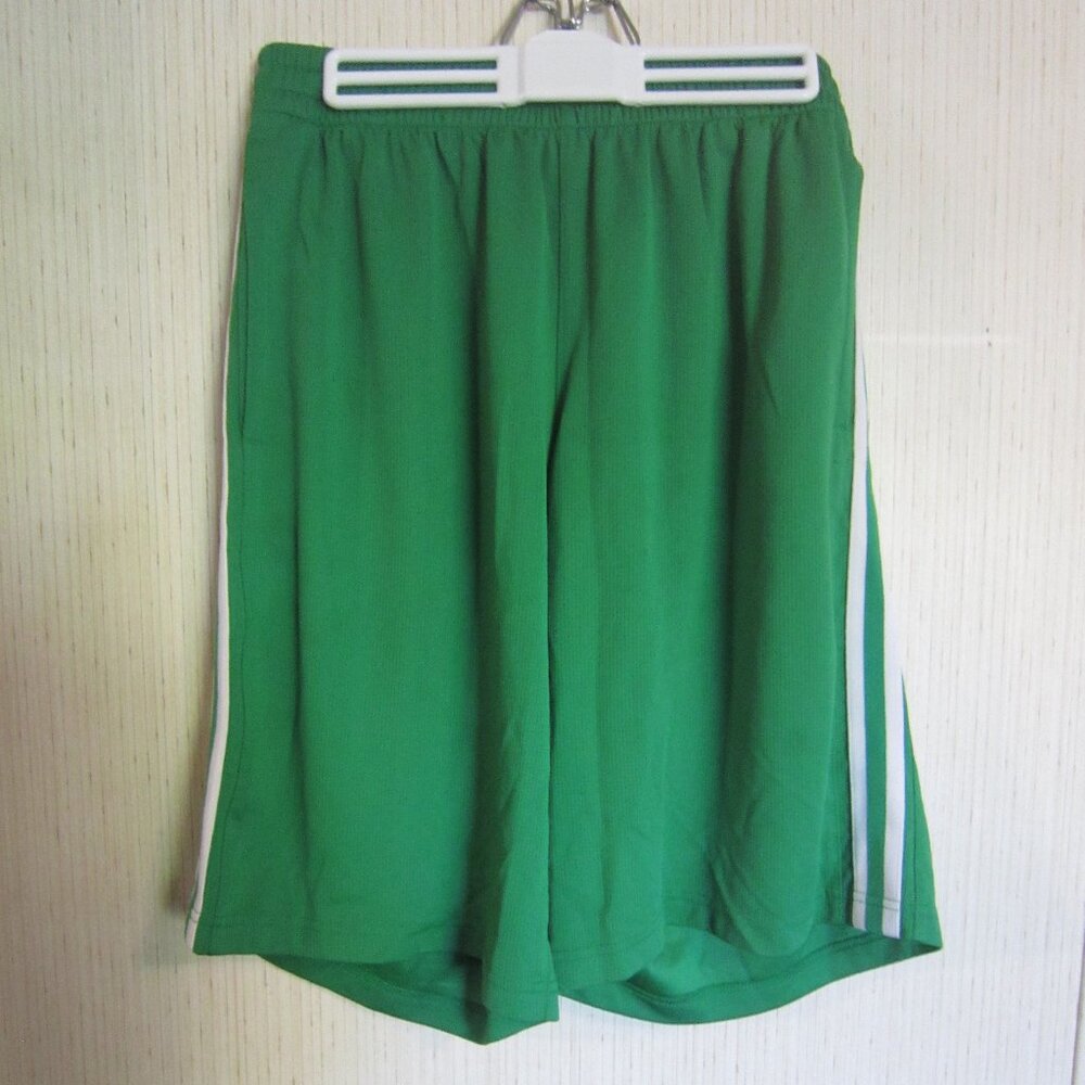 Xersion Green with White Stripe Men's Shorts Size L